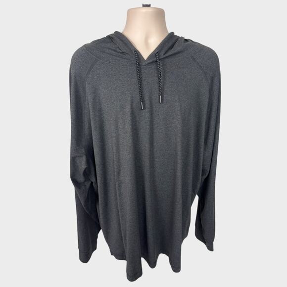 MTA Sport Mens XXXL Gray Hooded TShirt Polyester - Picture 2 of 9